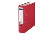 Arkivering & Opbevaring - Leitz Brevordner 180° PP A4/80mm, 90% recirkuleret karton, 30% før-forbruger recirkuleret plastik Rød - 10101025