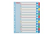 Arkivering & Opbevaring - Esselte - divider - 12 parts - for A4 Maxi - tabbed (pack of 10) - 100209