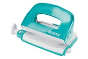 Skrivebordstilbehør - Leitz Hulapparat NeXXt WOW Mini, 2 huls 10 ark Isblå - 50601051