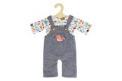 Dukker & Tilbehør - Heless Doll dungarees with T-shirt Pink Whale 35-45 cm - 2215