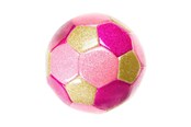 Udendørsleg - LG-Imports Metallic Football Pink 15cm - 4850