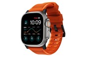 Smartwatch - Tilbehør - Nomad Rugged Strap - orange/black - AW Ultra 2/1 (49mm) 9/8/7 (45mm)/6/SE/5/4 (44mm)/3/2/1 (42mm) - NM01217985