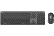 Tastatur - Logitech Signature Slim Combo MK950 for Business - Tastatur & Mus sæt - Nordisk - Grå - 920-012512