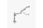 Skærmholder - Alterzone  Arm Ascend Enkelt Monitor Arm, Sølv - ALZARMASC-W