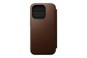 Mobil - Covers & Cases - Nomad Modern Leather Folio - iPhone 15 Pro | Brown | Leather - NM01628385