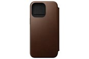 Mobil - Covers & Cases - Nomad Modern Leather Folio - iPhone 15 Pro Max | Brown | Leather - NM01633785