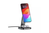 Mobil - Adaptere & Opladere - Satechi 2-in-1 Foldable Qi2 Wireless Charging Stand (Space Gray) - ST-Q21FM