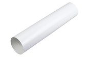 Ventilation - Duka Ventilationsrør Ø125 x 1000 mm, hvid - 108787