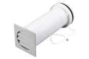 Ventilation - Duka Teleskopventil Type 400, Ø105 mm, grå - 111240