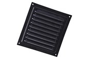 Ventilation - Duka Jalousirist 200x200 mm, sortlakeret aluminium - 329194