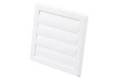 Ventilation - Duka Lamelventil Type 70/10C, 180x180 mm, Ø100 mm, hvid - 800546