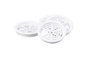 Ventilation - Duka Skabsrist Type 61.1, Ø43 mm, hvid - 4 stk. - 108990