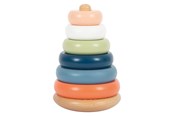 Babylegetøj - Small Foot - Wooden Stacking Tower Arctic 7 pcs. - 12444