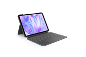 Tastatur - Logitech Combo Touch for iPad Air 11" (M2) & iPad Air (5th gen) - Oxford Grey - Tastatur & Folio sæt - Nordisk - Grå - 920-012634