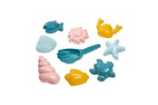 Udendørsleg - Ecoiffier Shell Sand Molds with Shovel 9 pcs. - 304