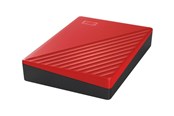 Harddisk - Ekstern - WD My Passport - 4TB - Ekstern Harddisk - Rød - WDBPKJ0040BRD-WESN