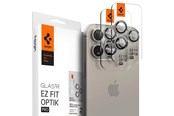Mobil - Andet Tilbehør - Spigen Glass tR EZ Fit Optik Pro 2 Pack - nature tita - iPhone 17/16/15 Pro / 17/16/15 Pro Max - AGL07163