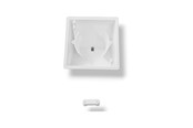 Smart Home - Light Solutions Shelly - Wall Display bordstander - 45 grader - Hvid - 5714255009385