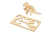 Kreativitet & Hobbyartikler - Colorations - Create and Decorate your Wooden 3D Puzzle Dinosaur Set of 4 - DINPUZ