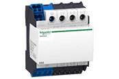 Komponenter til tavler og kasser - Schneider Electric Linergy DX distributionsblok for DIN-skinne 63A 4 polet tilslutning i top, 1x25 mm2,4x6 mm2 pr fase - LVS04040