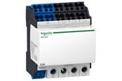 Komponenter til tavler og kasser - Schneider Electric Linergy DX distributionsblok for DIN-skinne 63A 4 polet tilslutning i bund, 1x25 mm2,4x6 mm2 pr fase - LVS04041
