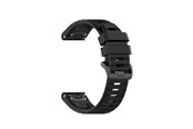 Smartwatch - Tilbehør - FIXED Silikone rem til Garmin QuickFit 26mm Sort - FIXSST-QF26MM-BK