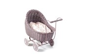 Dukke, bamse og udstyr - Smallstuff - Doll Stroller - Dark Rose *DEMO* - 51001-07