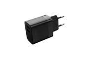 Mobil - Adaptere & Opladere - FIXED Hjemmeoplader 2xUSB-A 17W Sort - FIXC17N-2U-BK