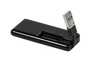 USB hub - Vivanco IT-USBHUB4SL USB hub - USB 2.0 - 4 ports - Sort - 4008928366600
