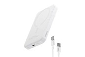 Powerbank - Baseus Magnetic Mini Powerbank 5000mAh 20W (White) Powerbank - Hvid - 5000 mAh - P10022107223-00