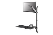 Skærmholder - Neomounts WL90-325BL1 mounting kit - sit-stand workstation - for LCD display / keyboard / mouse - black - WL90-325BL1