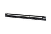 Netværkstilbehør - Tripp Lite 24-Port Cat6 Cat5 Patch Panel Feed Through Rackmount 568A/B RJ45 1URM TAA - patch panel - 1U - 19" - N254-024