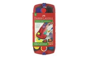 Kreativt Legetøj - Faber-Castell Dækfarver connector 12 farver Rød - 125030