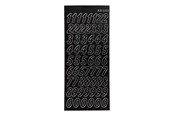 Kreativt Legetøj - Creativ Company Stickers Large Numbers Black 1 Sheet - 170291