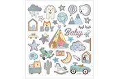 Kreativt Legetøj - Creativ Company Stickers Baby Boy 1 Sheet - 28883