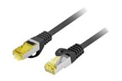 Netværkskabel - Lanberg patch cable - 50 cm - black RAL 9004 - Sort - 0.5m - PCF6A-10CU-0050-BK