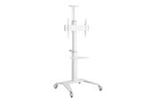 Vægbeslag, AV-Beslag & AV-Møbler - Gembird cart - for TV - with caster wheels - white - Max 70 kg - recommended for 70" - TVS-70T-02-W