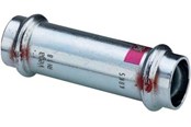 Pressrør og fittings - Viega Prestabo skydemuffe 54 mm forzinket stål - 558116