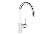 Blandingsbatterier og armaturer - Grohe Concetto Køkkenarmatur med udtræk, C-tud, Krom - 32663003