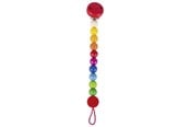 Babylegetøj - Goki Wooden Pacifier Chain Rainbow - 65307