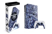 Spil tilbehør - MAXX TECH Slim Faceplates + Controller Faceplates - Blue Wave Camo - Miscellaneous Cover - Sony PlayStation 5 - MXT-SLFPBC-PS5