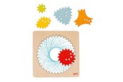 Kreativt Legetøj - Goki Wooden Spirograph Drawing Set 6 pcs. - 58440