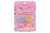 Kreativt Legetøj - Johntoy Unicorn Putty Party 4pcs - 24525