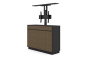 Vægbeslag, AV-Beslag & AV-Møbler - Multibrackets M cabinet unit - Lift - for LCD display - design walnut - white - Max 50 kg - recommended for 55" - 7350105215896