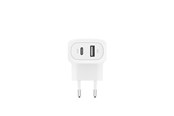 Mobil - Adaptere & Opladere - Belkin BOOSTCHARGEª 42w - 30w USB-C PD PPS + 12w USB-A Dual Wall Charger White - WCB009VFWH
