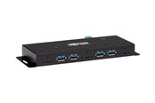USB hub - Eaton series 7-Port Industrial-Grade USB 3.1 Gen 2 Hub - 10 Gbps 4 USB-A & 3 USB-C 15 kV ESD Immunity Metal Housing TAA USB hub - 7 ports - Sort - U460-4A3C-IND