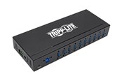 USB hub - Eaton series 10-Port Industrial-Grade USB 3.0 SuperSpeed Hub - 20 kV ESD Immunity Iron Housing Mountable USB hub - USB 3.2 - 10 ports - Sort - U360-010-IND