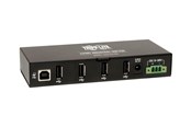 USB hub - Eaton series 4-Port Rugged Industrial USB 2.0 Hi-Speed Hub w 15KV ESD Immunity Metal Mountable USB hub - 4 ports - Sort - U223-004-IND