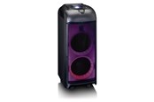 Bærbare & Fest Højtalere - Lenco PA-260BK - PA with full front LED lighting and disco ball - Bluetooth - Black - PA-260BK