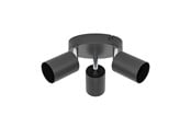 Lamper - EGLO RESICO-E spot rondel Ø140 3xGU10, sort - 74008